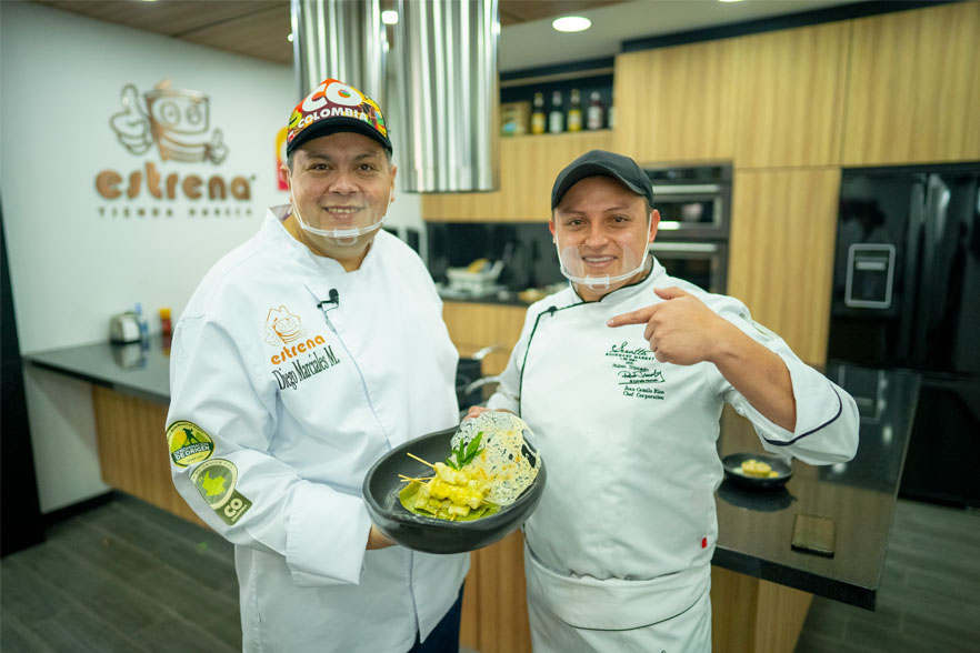 Chef Juan Camilo Rico y Diego Marciales
